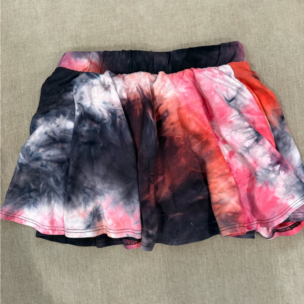 Pixielane Skort for Kids - Pink, Black & Orange